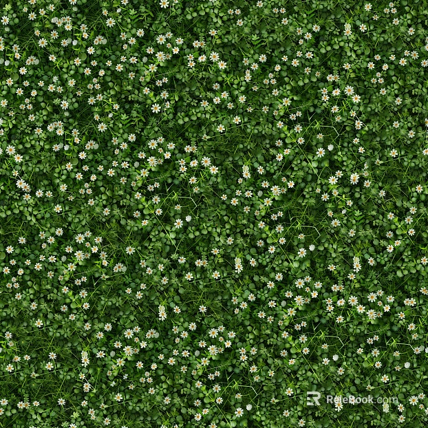 lawn flower lawn small flower lawn belt texture