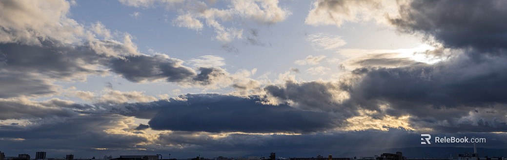 Dark dark clouds, cloudy sky, storm disaster coming texture