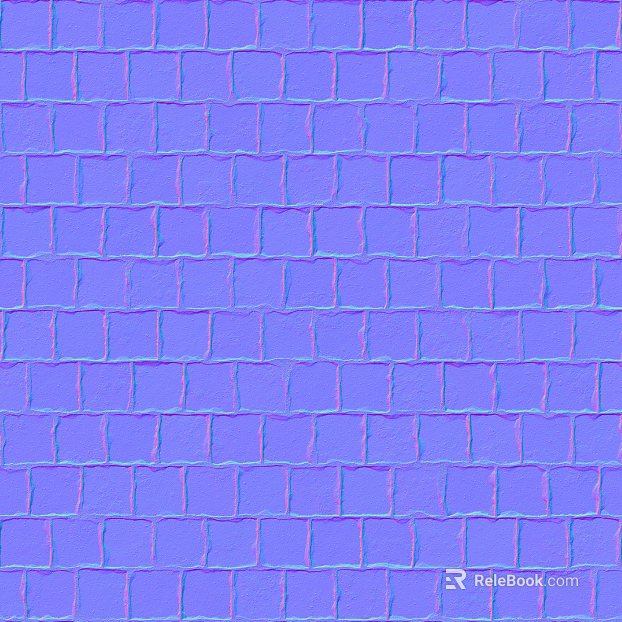 Floor tile outdoor brick normal bump texture