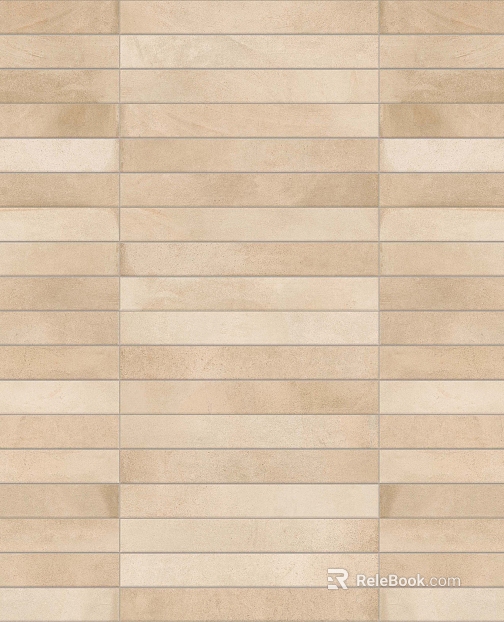 Beige strip antique brick kitchen and bathroom wall texture