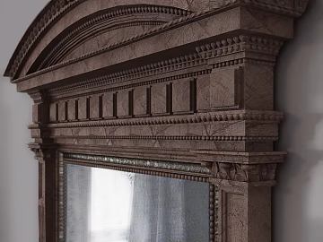 Retro dark brown carved wood frame texture (ID:ffaeh177626)