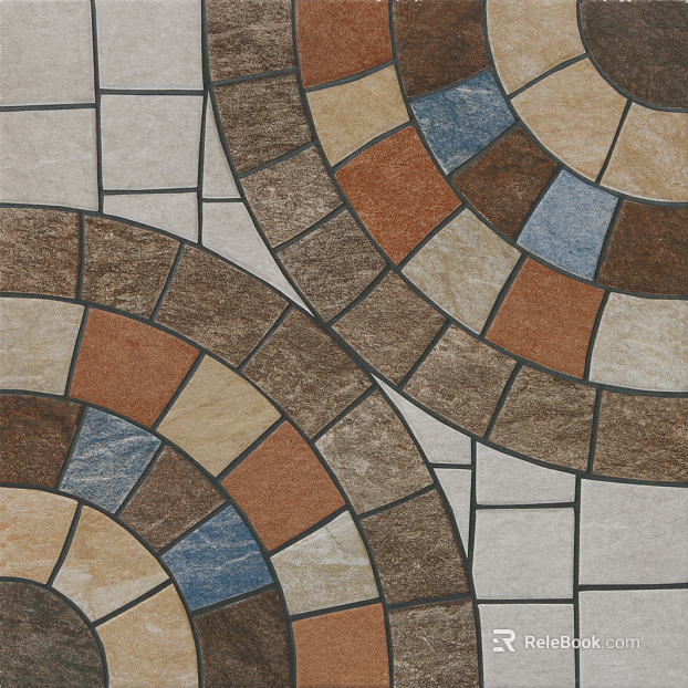 ground mosaic color brick texture