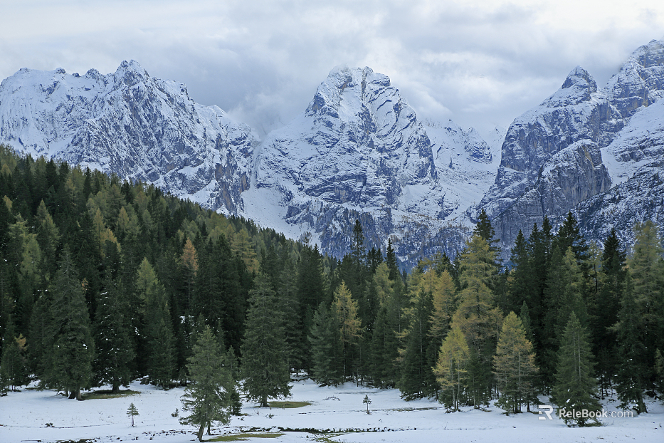 Modern Natural Landscape Snow Mountain Exterior texture
