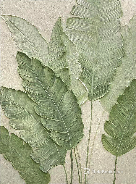 Plant painting texture