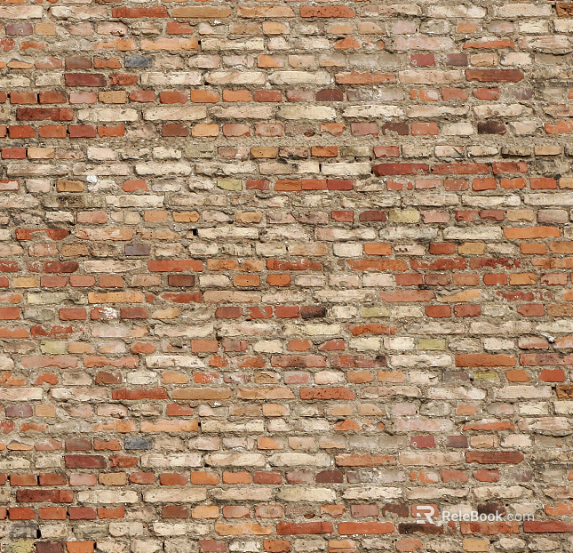 Brick wall Post-war wind red brick cement wall texture