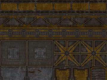 Industrial wind gray yellow do old metal plate texture (ID:ffaeh446126)
