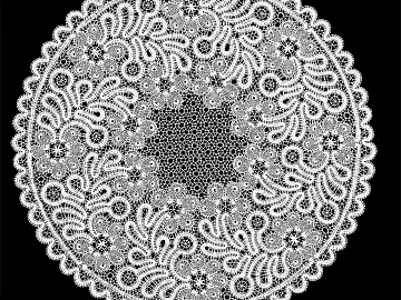 White Lace Placemat Tablecloth texture (ID:ffaeh905832)