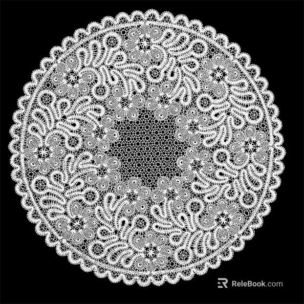 White Lace Placemat Tablecloth texture