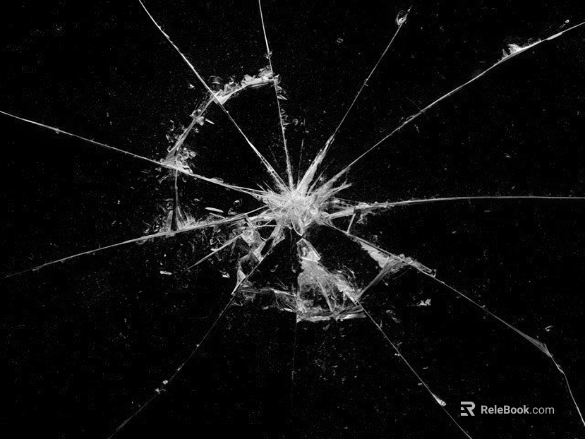 Broken glass texture