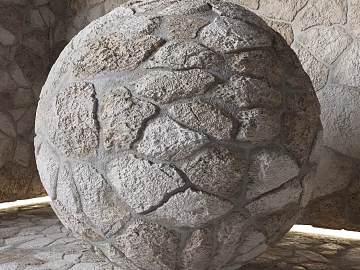 Beige rubble courtyard wall stone texture (ID:ffaeh322436)