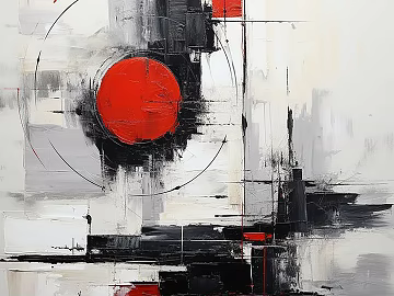 Abstract Hanging Painting Illustration Art Hanging Painting Mechanism Painting-Silent Wind Hanging Painting Oil Painting texture (ID:ffach256265)