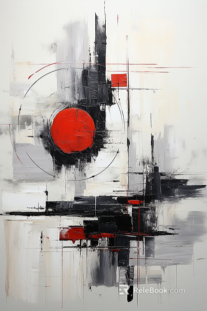 Abstract Hanging Painting Illustration Art Hanging Painting Mechanism Painting-Silent Wind Hanging Painting Oil Painting texture
