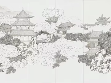 landscape painting texture (ID:ffajg10206)