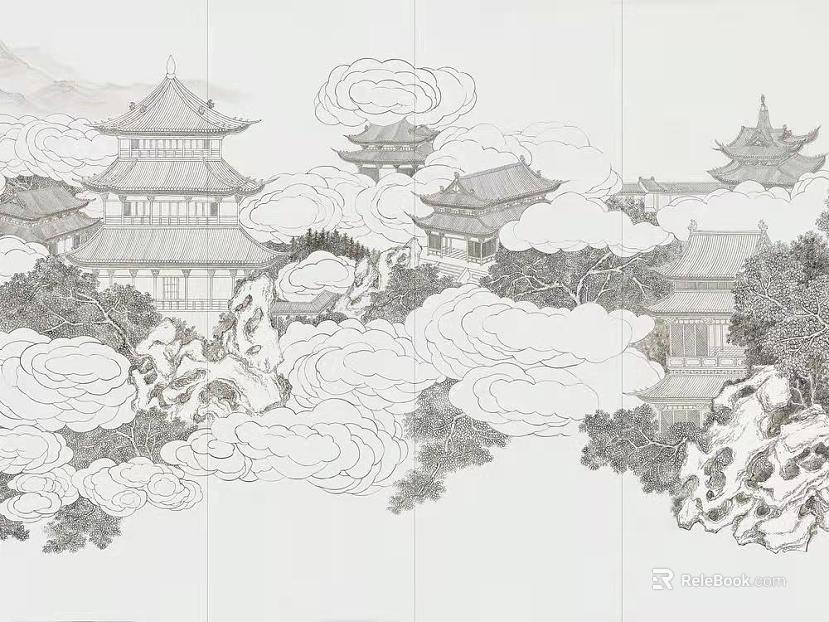 landscape painting texture