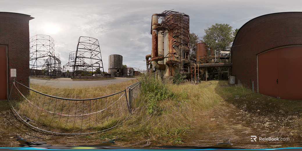 Outdoor factory area day HDR mapping texture