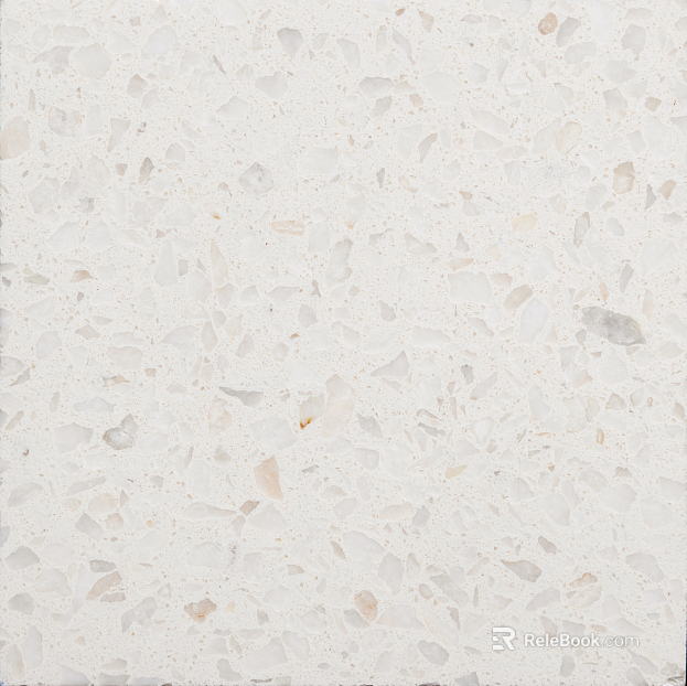 terrazzo warm crystal white quartz texture