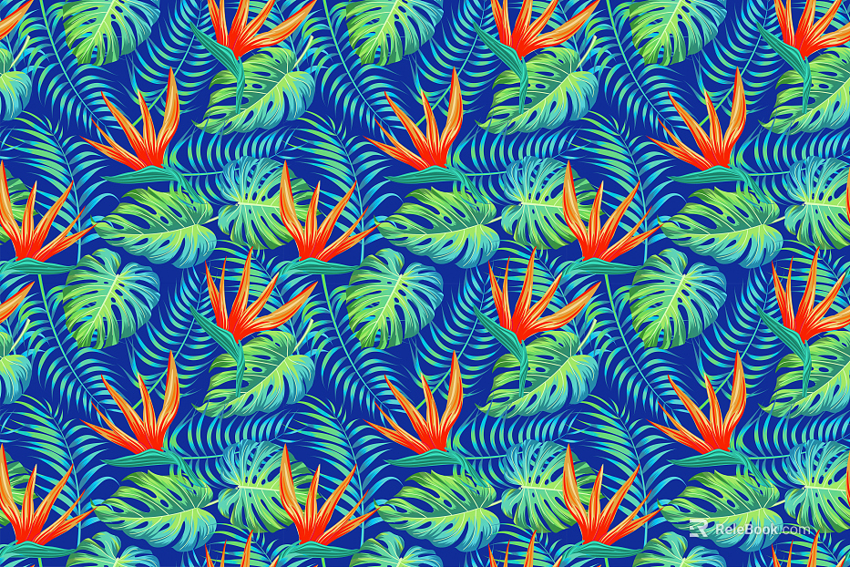 Even grain European palm plantain plant branches and leaves background texture