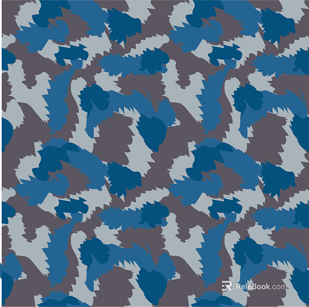 Camouflage green blue mosaic camouflage clothing fabric texture
