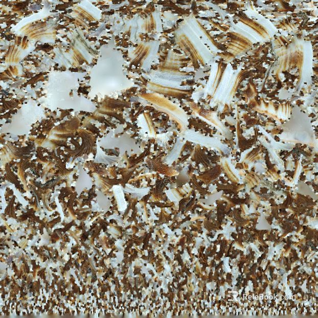Brown white crushed stone floor finish texture
