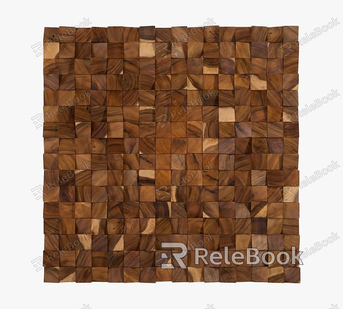 wood grain mosaic texture