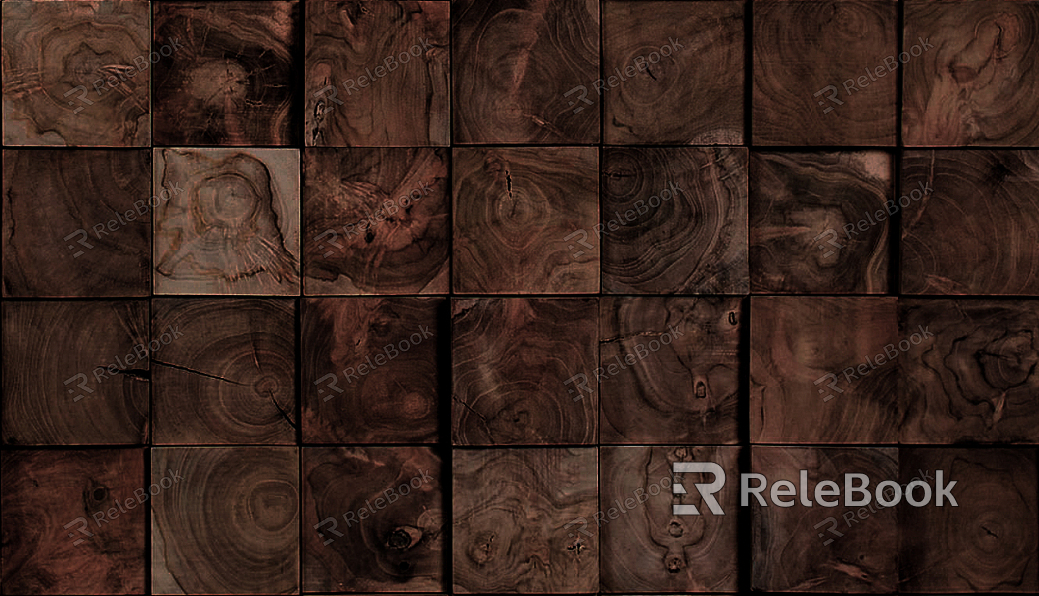 wood grain mosaic texture