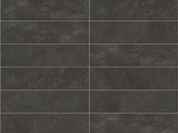 Black distressed strip brick wall tile kitchen and bathroom tile texture (ID:ffaeh105866)