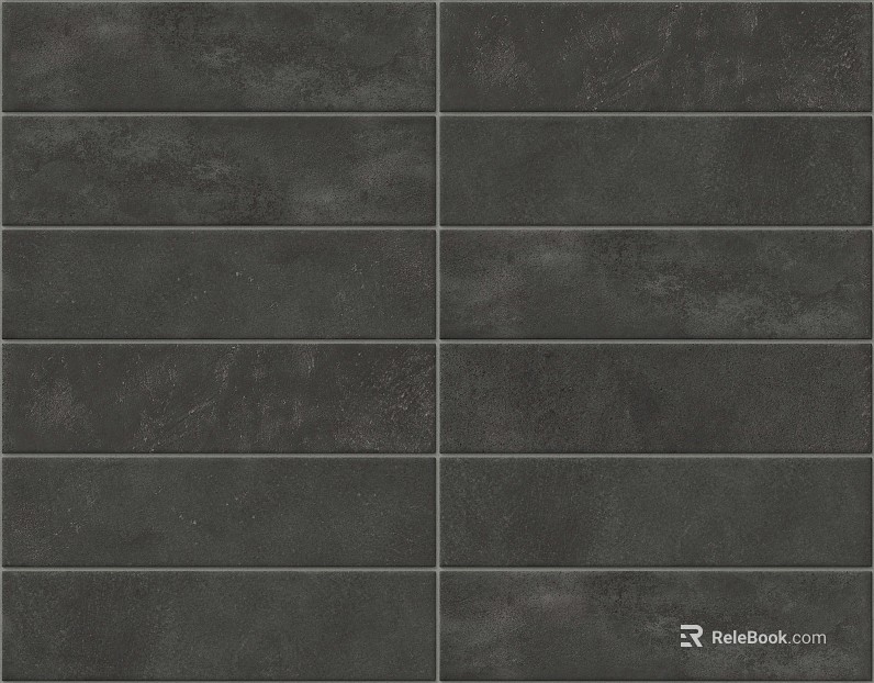 Black distressed strip brick wall tile kitchen and bathroom tile texture