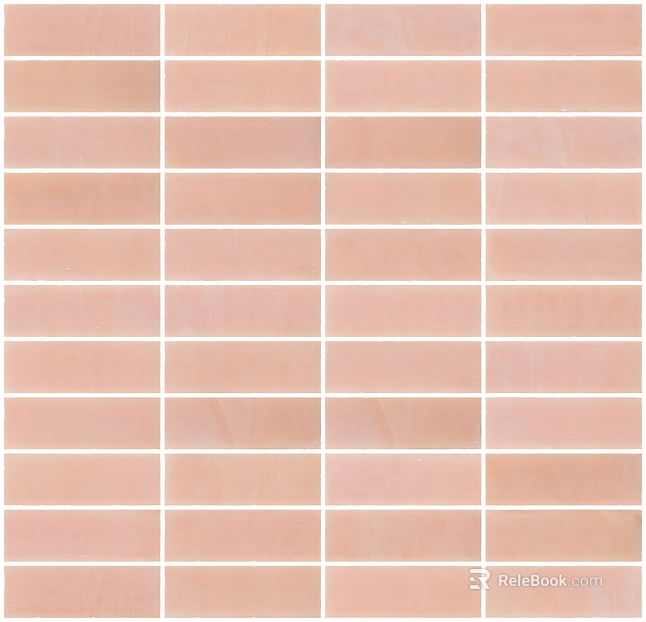 Plain Tile Pink Bright Face Small Brick texture