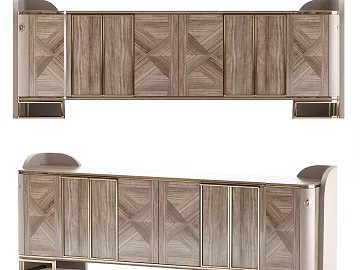 Light Luxury Light Grey Wooden Sideboard Panel texture (ID:ffaeh671371)