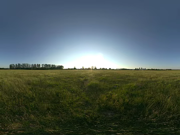 Outdoor Grassland Blue Sky Sunny Day HDR texture (ID:ffabg94431)