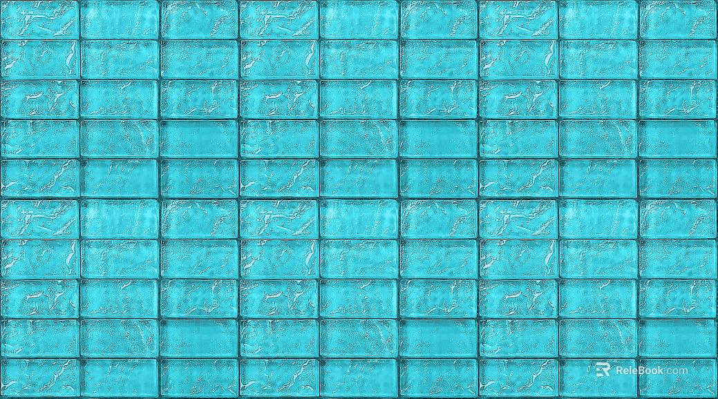 Cyan glass mosaic kitchen and bathroom wall tiles texture