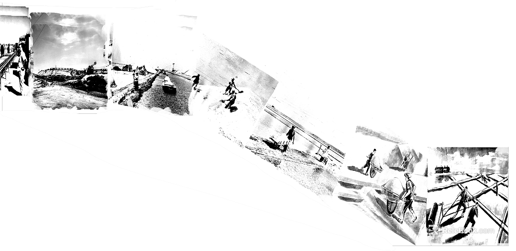black and white painting texture