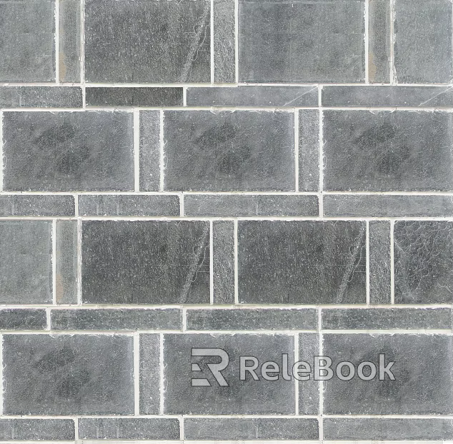 brick wall black and white gray brick wall texture