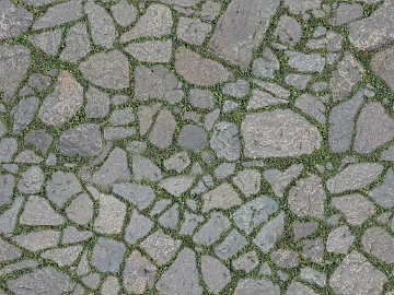 Green gray rubble pavement outdoor trail texture (ID:ffaeh440776)