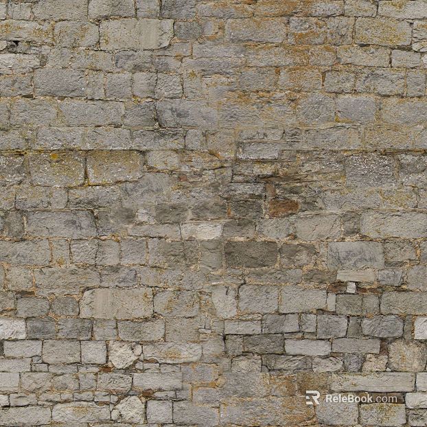 Taupe rubble brick wall exterior wall finish texture