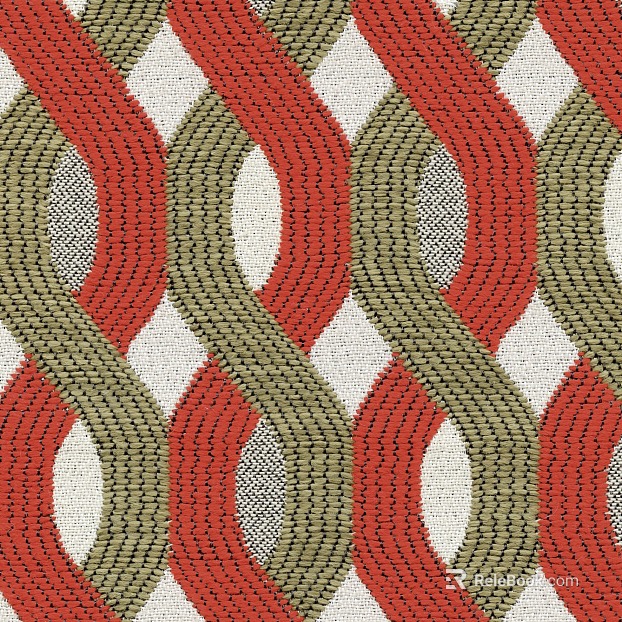 Red brown green geometric fabric soft fabric texture