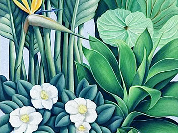 plant decorative painting 3d model