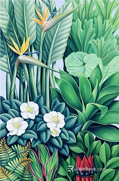 plant decorative painting texture