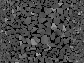 Dark gray washed stone courtyard ground 3d model