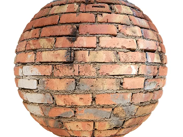Brick wall PBR texture (ID:ffach105714)