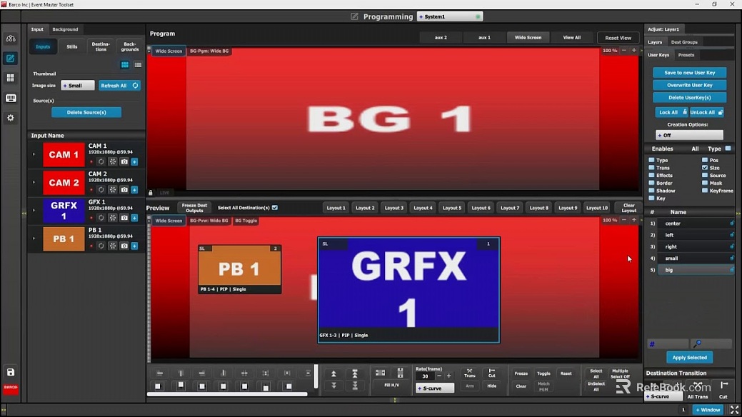 Screen material texture