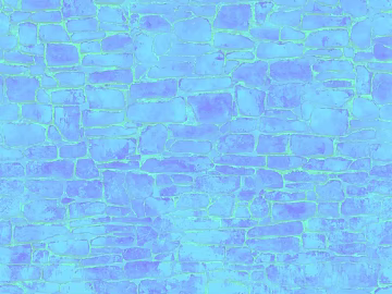 Blue purple art brick wall background wall 3d model
