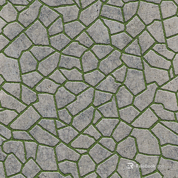 Collage Slab Floor Tile Grass Planting Tile Sidewalk Road Ground Square Paving texture