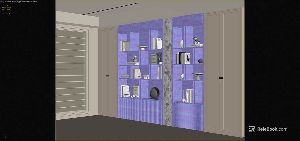 Purple art paint cabinet background wall texture
