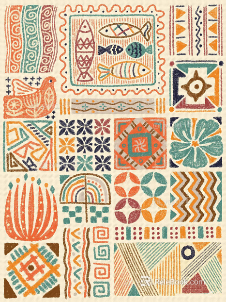 Color small fresh carpet texture