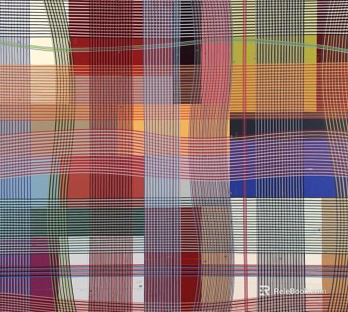 Colorful Plaid Art Cloth Decorative Fabric texture