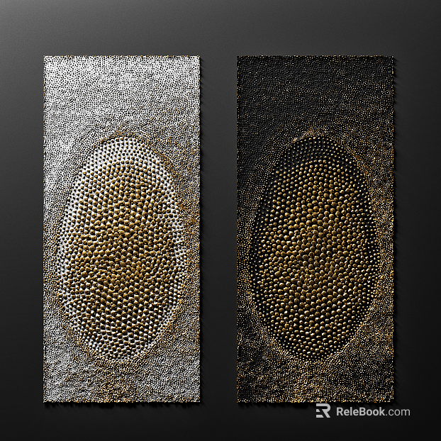 three-dimensional physical painting texture