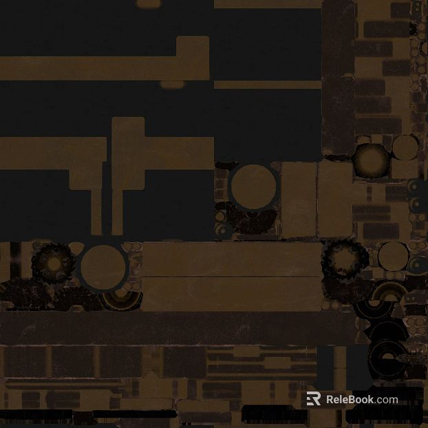 Brown black industrial wind metal wall finish texture