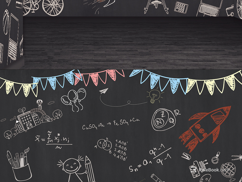 blackboard painting texture