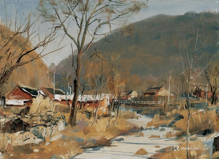 landscape painting texture
